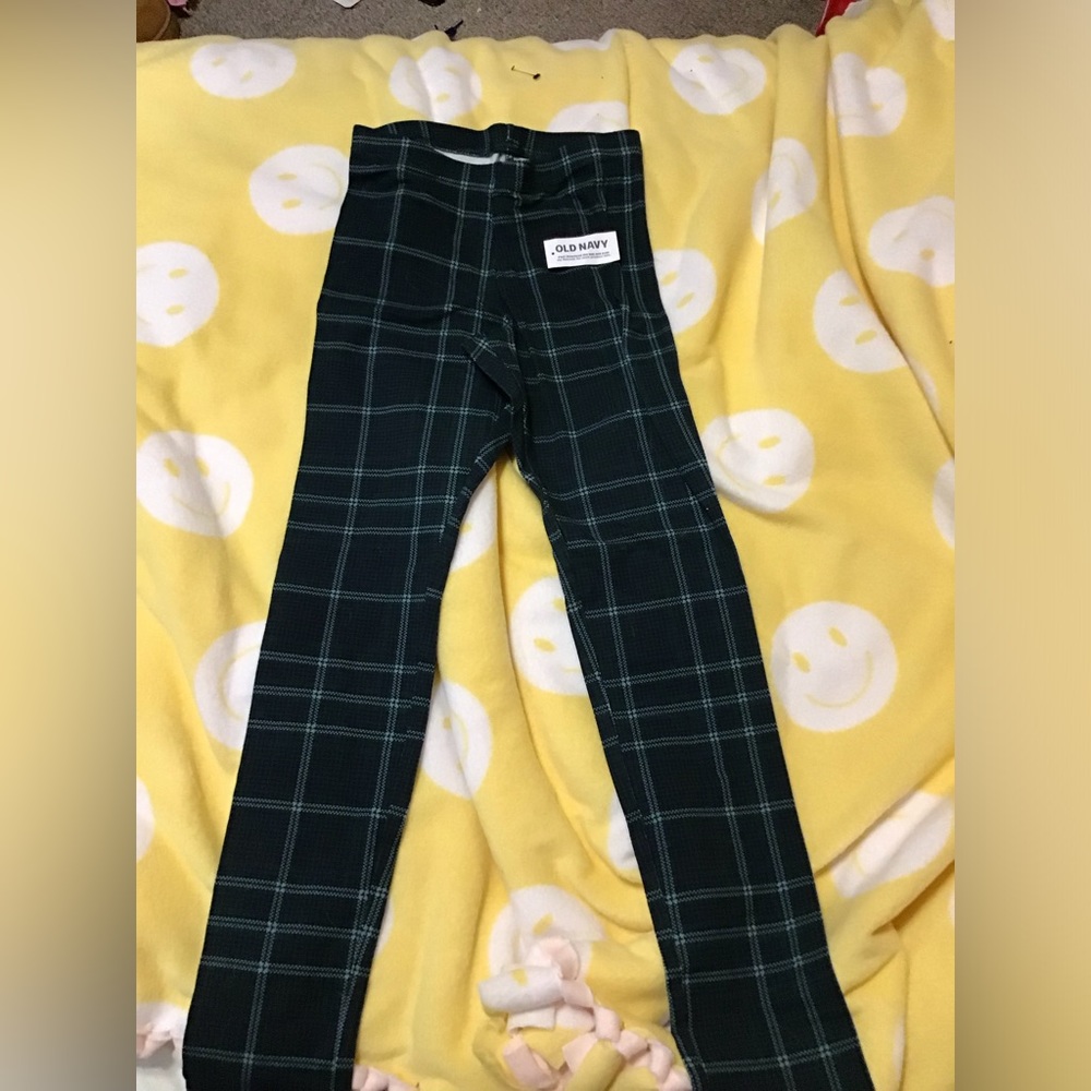 Old navy plaid green leggings